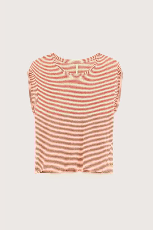Image of 1-Camiseta Vlyn Stripe rojo blanco