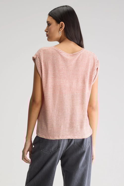 Image of 1-Camiseta Vlyn Stripe rojo blanco