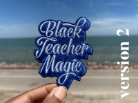 Image 3 of Black Teacher Magic Patch / Custom Colors