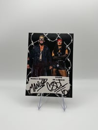 DUAL SIGNED BARBED WIRE TRADING CARD