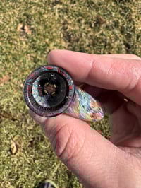 Image 5 of Rainbow with red black and teal 18mm slide