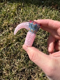 Image 1 of Pink and rainbow 18mm slide w/ lip wrap