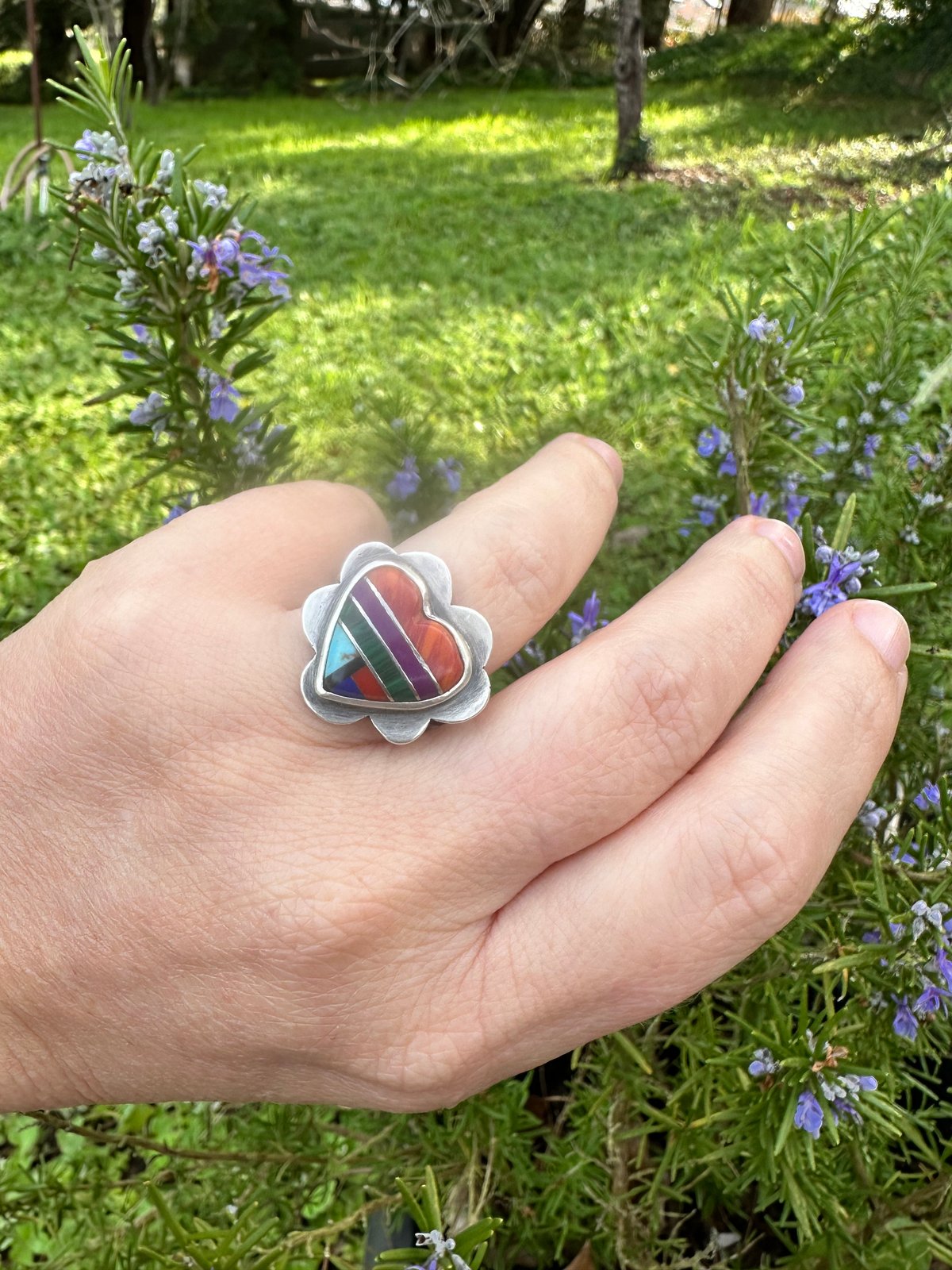Image of Inlay Heart Ring 