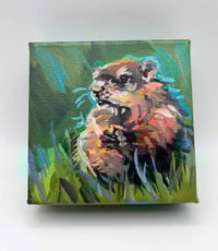 Image 1 of On Watch – sweet groundhog painting