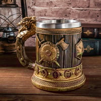 Image 5 of 👑The Armored Kingdom Draco Gold Sovereign Mug-Epic Design-Statement Piece-Durable-Everyday Use