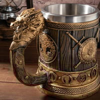 Image 6 of 👑The Armored Kingdom Draco Gold Sovereign Mug-Epic Design-Statement Piece-Durable-Everyday Use