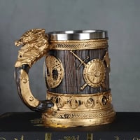 Image 12 of 👑The Armored Kingdom Draco Gold Sovereign Mug-Epic Design-Statement Piece-Durable-Everyday Use