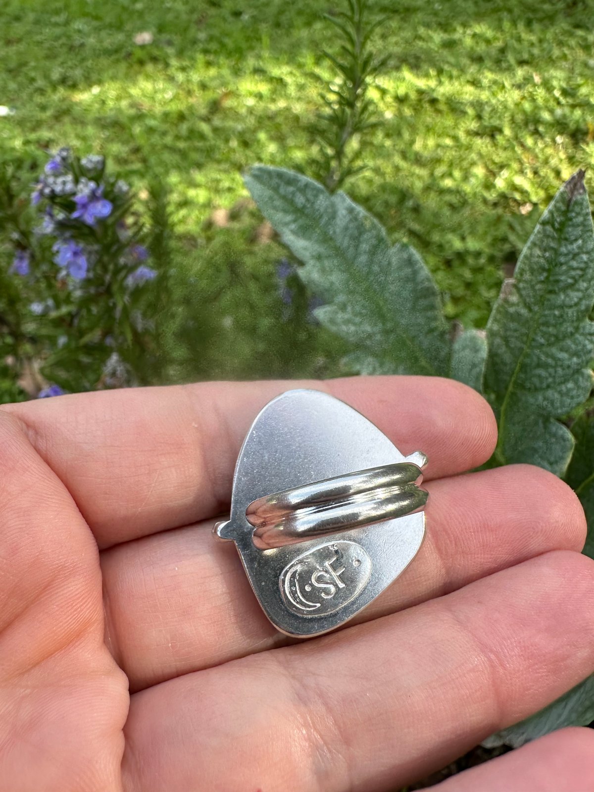 Image of Large Chrysocolla Ring 