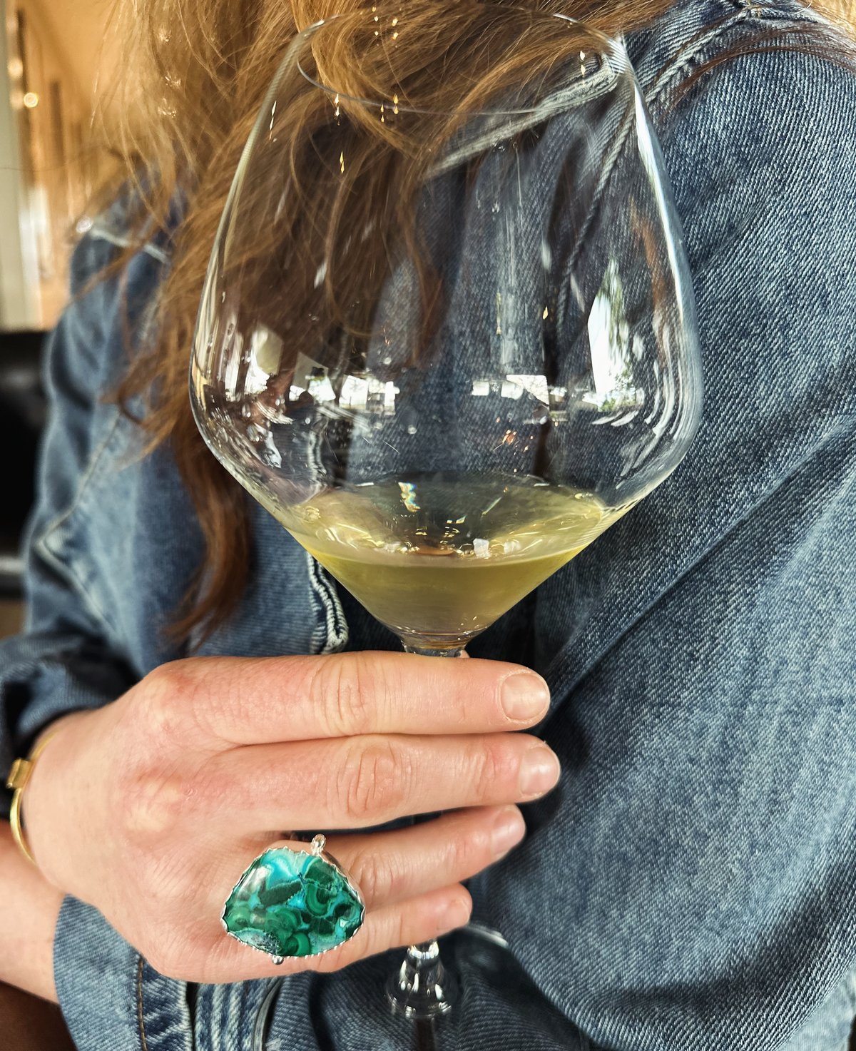 Image of Large Chrysocolla Ring 