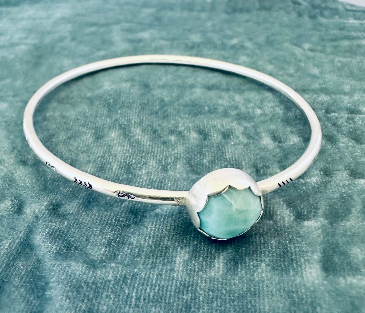 Image of Larimar Bangle #1
