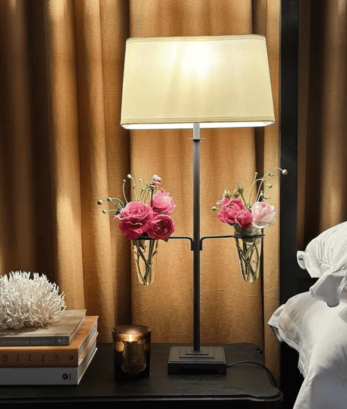 Image of Botanical Lamp with Vases