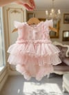 The Penelope | Soft Pink Floral Lace & Tulle Rompe