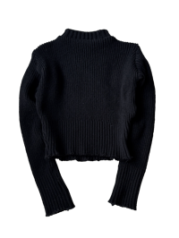 Image 2 of SWEATER LAINE D BLACK/RED