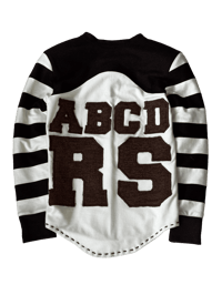 Image 2 of SWEATER RUGBY ABCDRS WHITE/BROWN