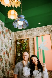 Image 2 of 12:30-Indoor Engagement Session at the Dwell Hotel with Bailey Hill of Blackbird & Rye