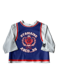 Image 2 of TEE-SHIRT UNIVERSITÉ BLUE/WHITE