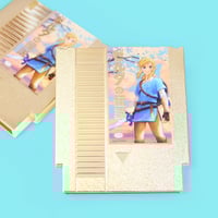 Image 1 of Custom Breath of the Wild Gold NES Cartridge Legend of Zelda Collectible 