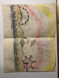 Image 2 of Zeis School of tattooing with early Renegade sketch on reverse 1950’s