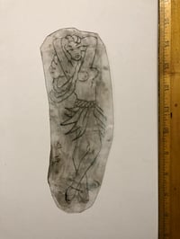 Image 1 of Brooklyn Blackie Signed acetate pinup hula girl 