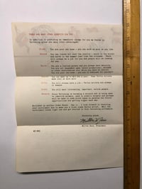 Image 2 of Zeis tattooing school flyer 1950’s