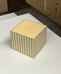 Dash Stripe Block Blue & Yellow Pad 3.5" 