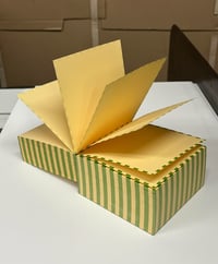 Image 1 of Dash Stripe Block Green & Yellow Pad 3.5" 