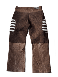 Image 2 of PANT RUGBY BROWN/WHITE