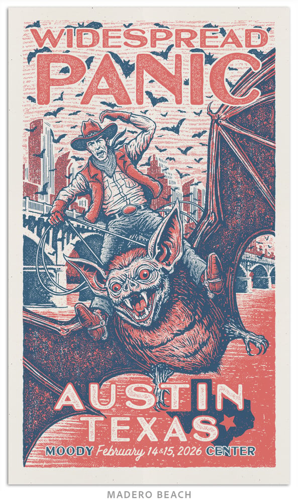 Image of Widespread Panic - Austin, TX - 2 Color Limited Editions