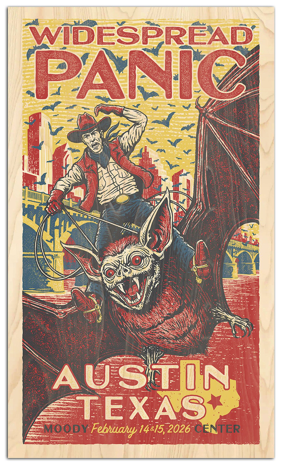 Image of Widespread Panic - Austin, TX - Birch Veneer Edition