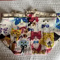 Image 4 of Cream Felines Tabbed Drawstring