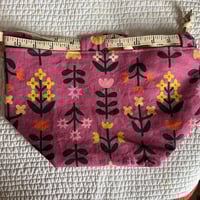 Image 4 of Fuschia Folk Flowers Tabbed Drawstring