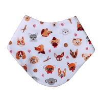 Baby Bib - Playful Dogs