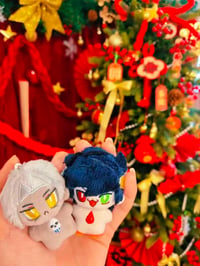 Image 4 of PRE-ORDER Mio's 5cm Thanatos & Zagreus pair plushies