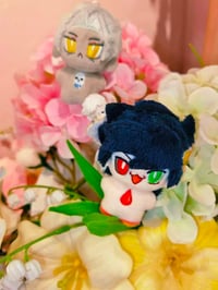 Image 2 of PRE-ORDER Mio's 5cm Thanatos & Zagreus pair plushies