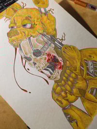 HandDrawn and Colored Springtrap Drawing