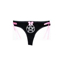 GOTH SLUTS ARE 4EVR RHINESTONE CHEEKY THONG