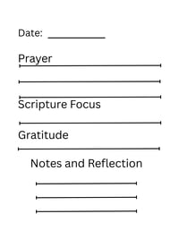 Image 2 of 90 Day Daily Prayer Journal Printable PDF-Christian Devotional Planner