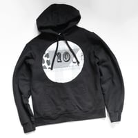 Image 3 of patchwork gray black ten 10 party tenth 10th birthday bday gift courtneycourtney hoodie sweatshirt