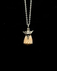 Abbreviated Cone Pendant w/ Coral Skull Cap