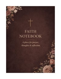 Image 1 of 100- Page Faith Notebook PrintablePDF-Christian Digital Journal