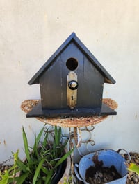 Image 1 of Unique Handcrafted Birdhouse – Vintage Door Design
