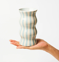 Image 2 of Palma Vase - Blue Stripe