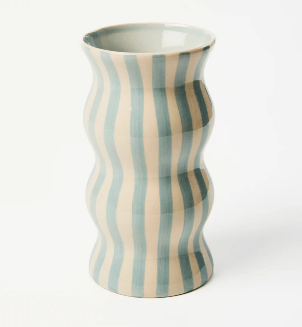 Image of Palma Vase - Blue Stripe