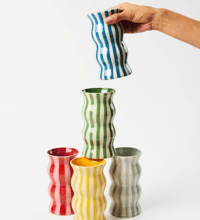 Image 3 of Palma Vase - Blue Stripe