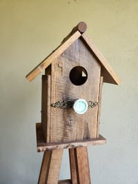 Image 2 of Hardwood birdhouse obelisk