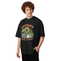 Image 5 of Unisex organic oversized high neck t-shirt