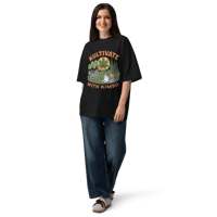 Image 2 of Unisex organic oversized high neck t-shirt