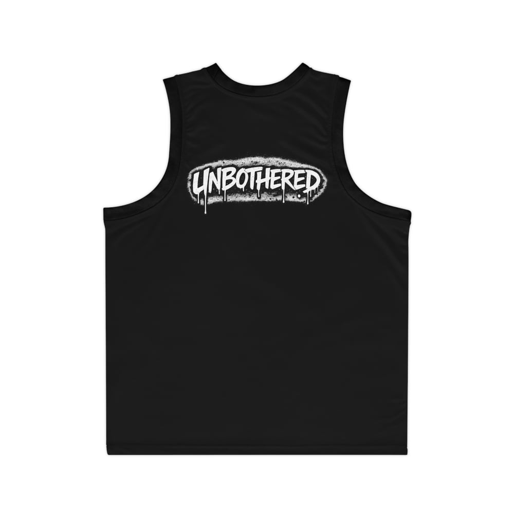 Image of Basketball Jersey — 'Talked About by Many, Confronted by None' Graphic