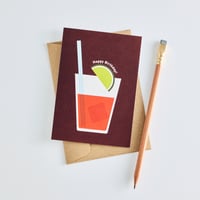 Image 1 of Happy Birthday Cocktail Card