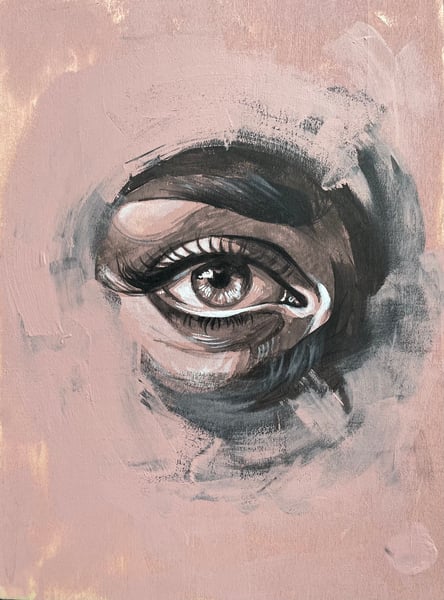 Image of Eye Study In Acrylic 